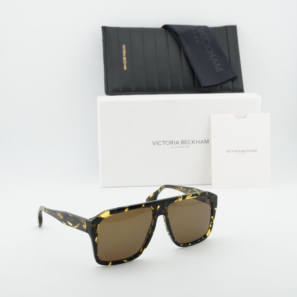Victoria Beckham VB671S 012 Square Sunglasses – Havana/Brown